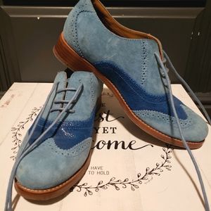 Sebago blue suede shoes